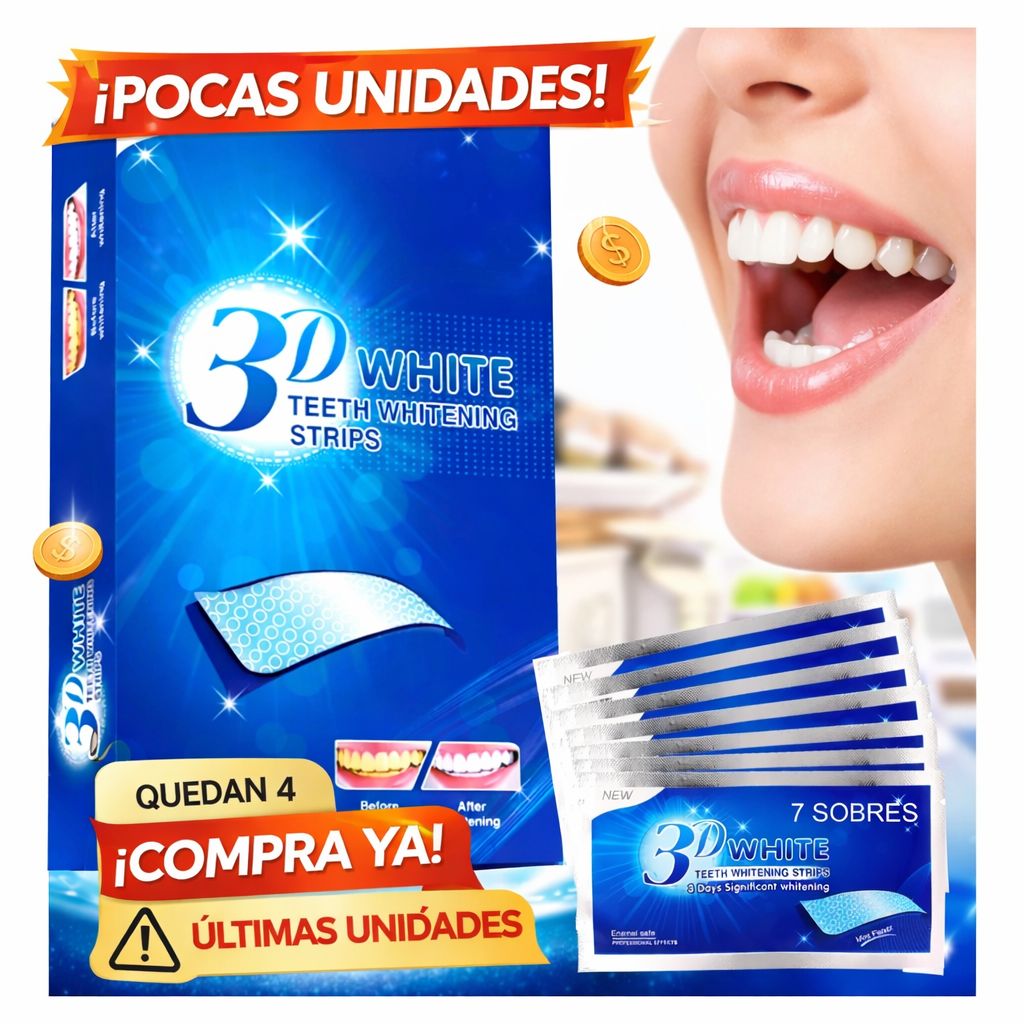 3D WHITE BLANQUEADOR DENTAL- 🚨 POCAS UNIDADES DISPONIBLES 🚨
